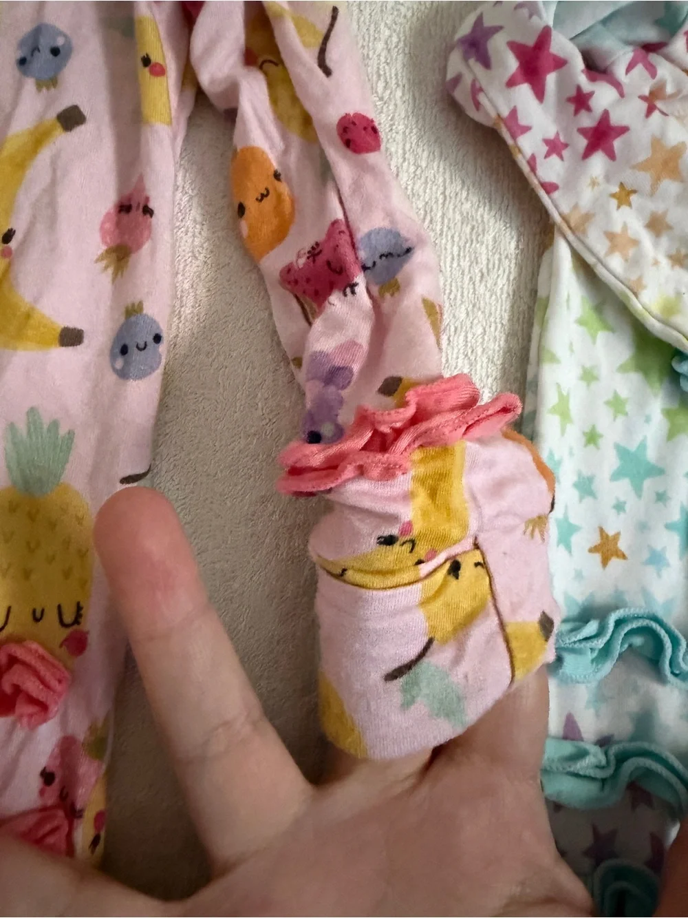 Macaron and Me bamboo footies 6-9M bundle